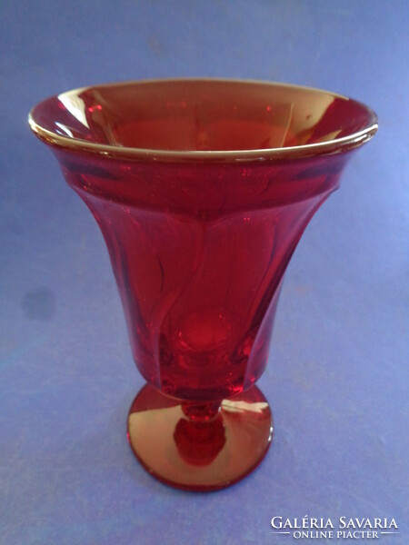 Nice ruby pickled goblet, cheap!