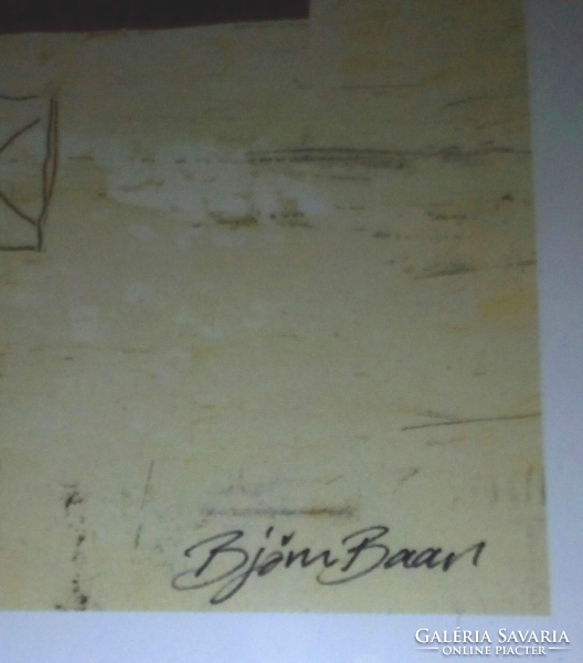 High quality reproduction of Björn bar, framed print