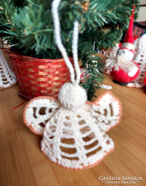White crochet angel