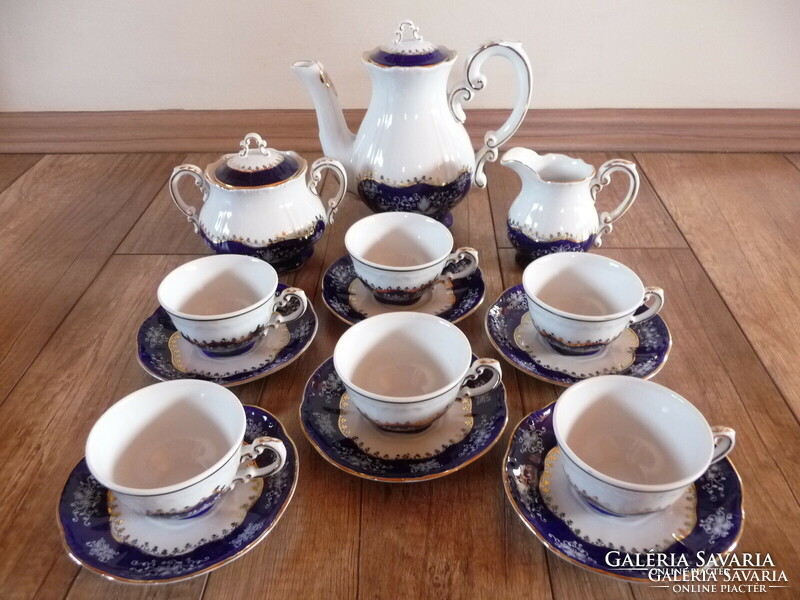 Zsolnay pompadour pattern coffee set