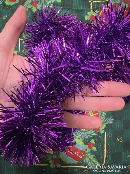 Purple garland Christmas tree decoration boa