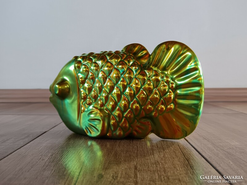 Zsolnay Palatine Judit Eosin modern fish figure