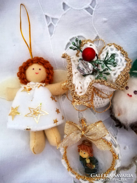 An exciting selection of handmade Christmas tree decorations