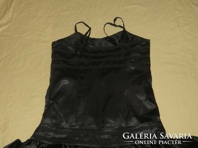 Black silk dress onion hem for 158 cm new look