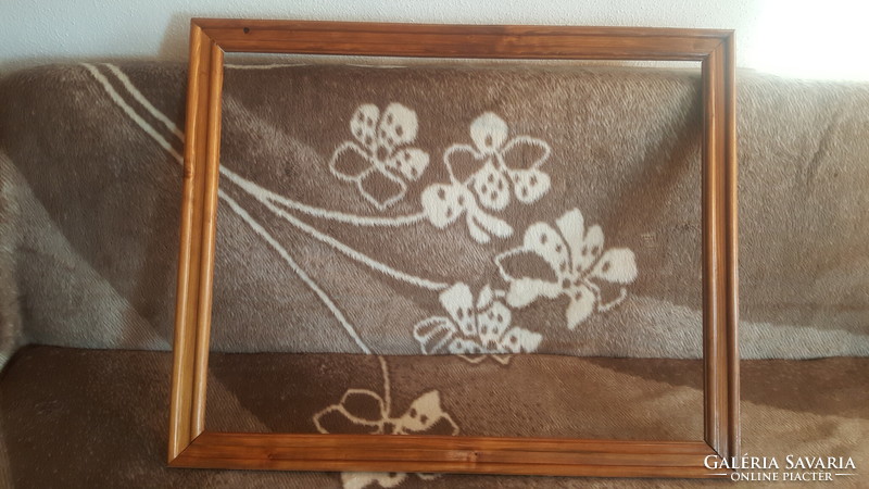 Old large wooden picture frame