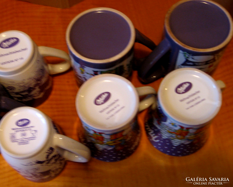 Retro milka Christmas mugs