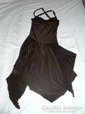 Brown frilly bottom dress size 32/6 river island