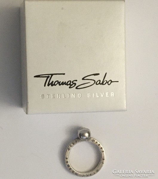 Thomas Sabo Ezüst Gyűrű Halálfejes 54-es Méret Dobozában