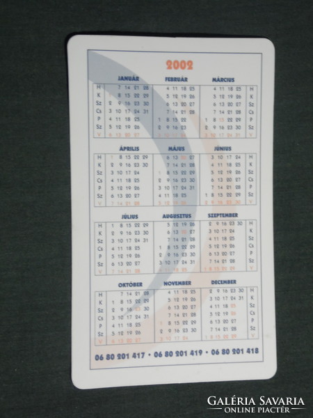 Card calendar, dimension insurance, private pension fund, 2002, (3)