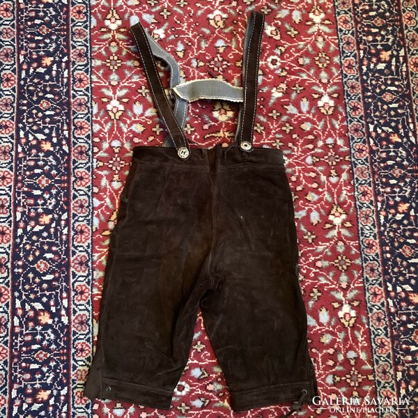 Austrian folk costume genuine leather boy's pants 98, leather pants folklore Austria mountains