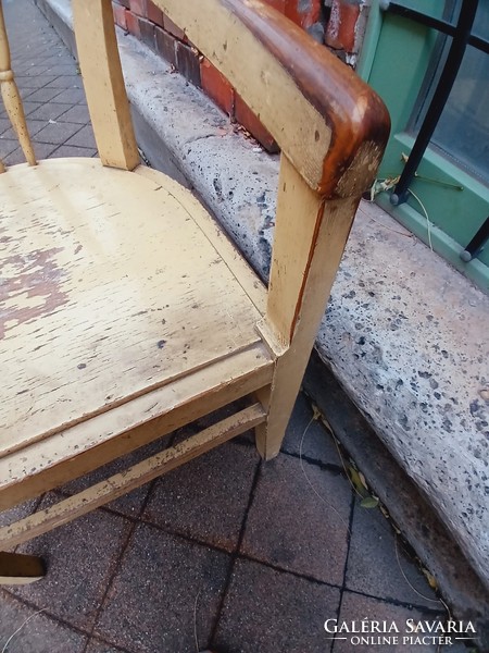 Vintage wooden armchair chair