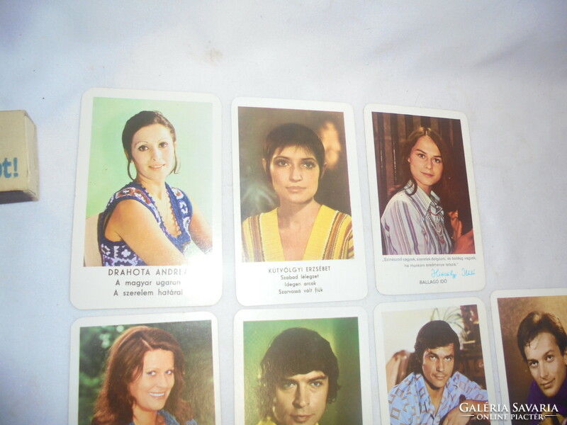 Ten pieces of retro actor photographer, mockup card calendar together