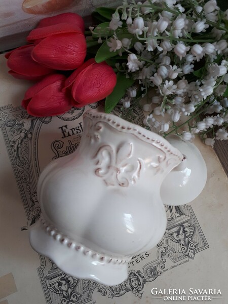 Lily ceramic sugar bowl