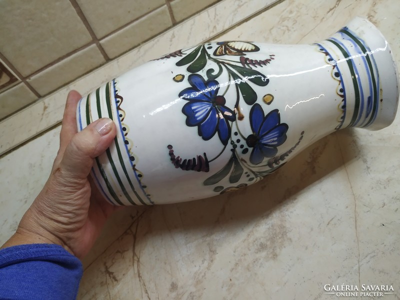 Beautiful ceramic ornament, vase for sale!! Hand-painted, hexagonal vase.