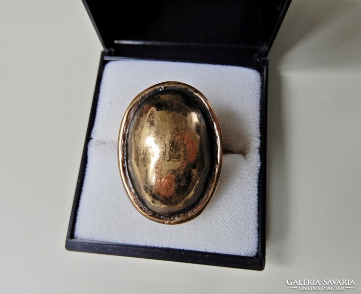 Old Dutch harrie lenferink modernist bronze ring