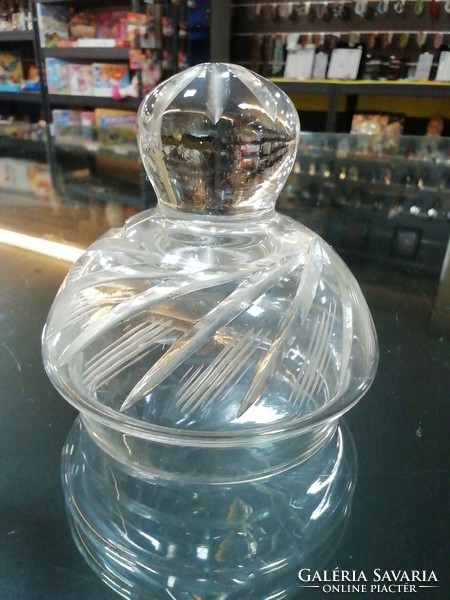 Crystal sugar bowl