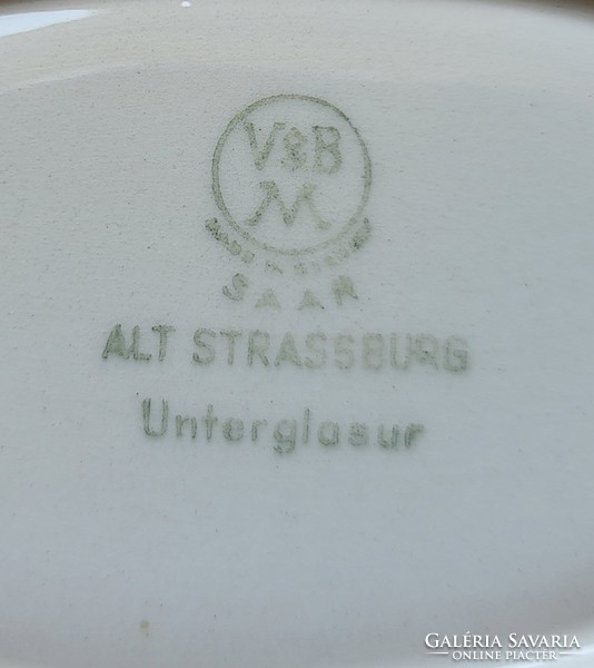 Villeroy & boch alt strassburg German porcelain plate serving bowl flower pattern