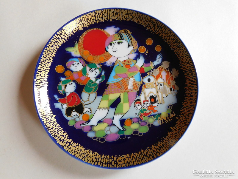 Rosenthal studio line - björn wiinblad - aladin - decorative plate 16 cm