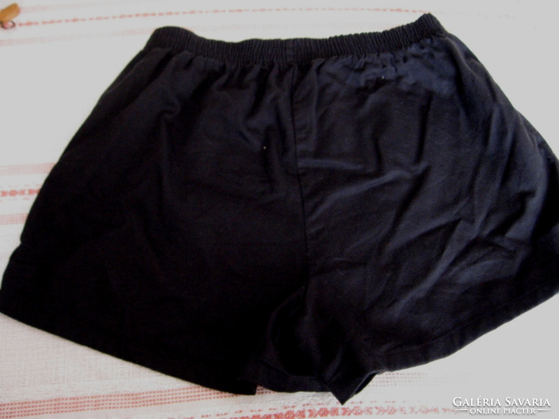 Retro klasszikusfekete kamasz Senior School torna nadrág short