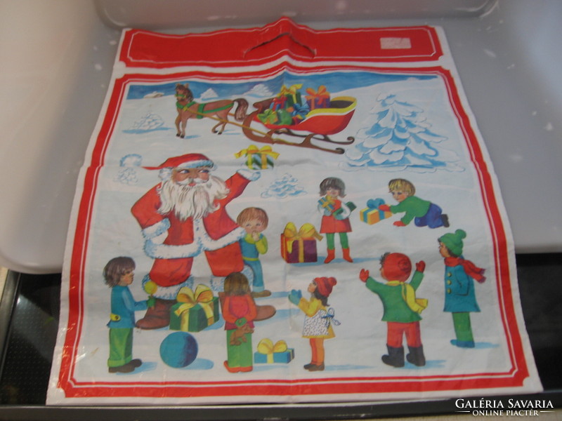 Christmas nostalgia Santa advertising bag