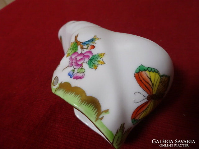 Herendi porcelán, Viktoria mintás kiscipő, hossza 10,5 cm. Jókai.