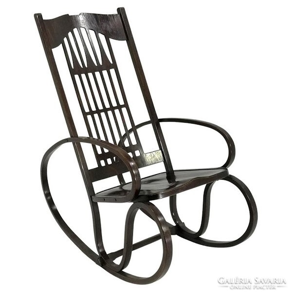 Jacob & josef kohn Viennese Art Nouveau rocking chair - 5733