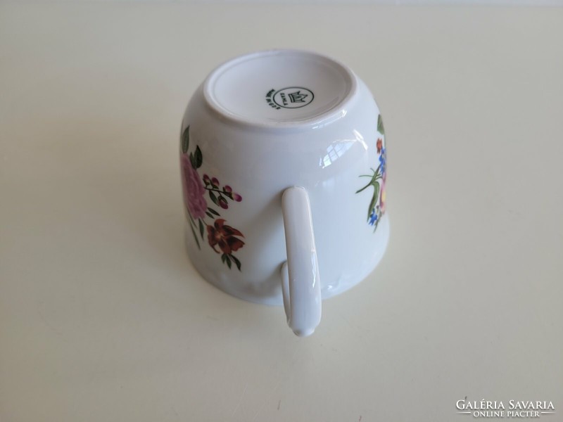 Old Kahla GDR porcelain mug with flower pattern tea cup