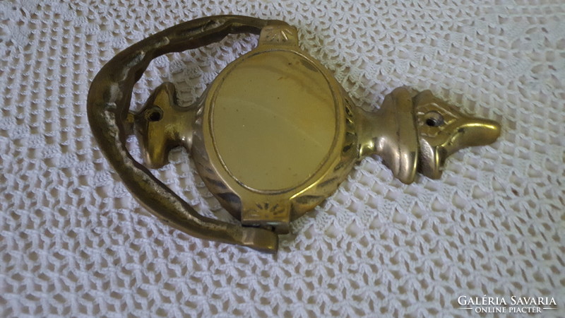 Solid brass bull's head door knocker