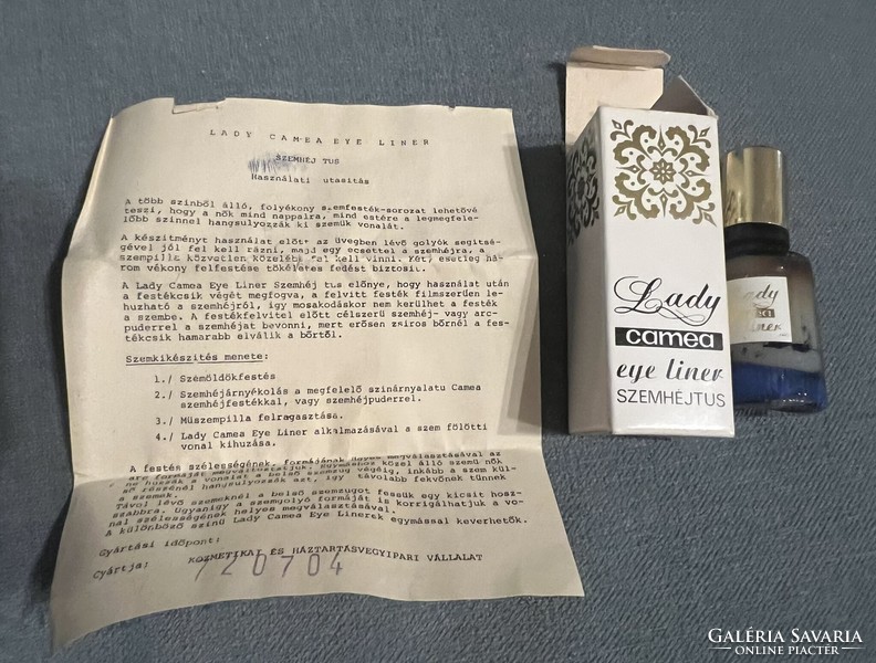 Retro reg cosmetics: khv camea eyeshadow (1972) with box and instructions