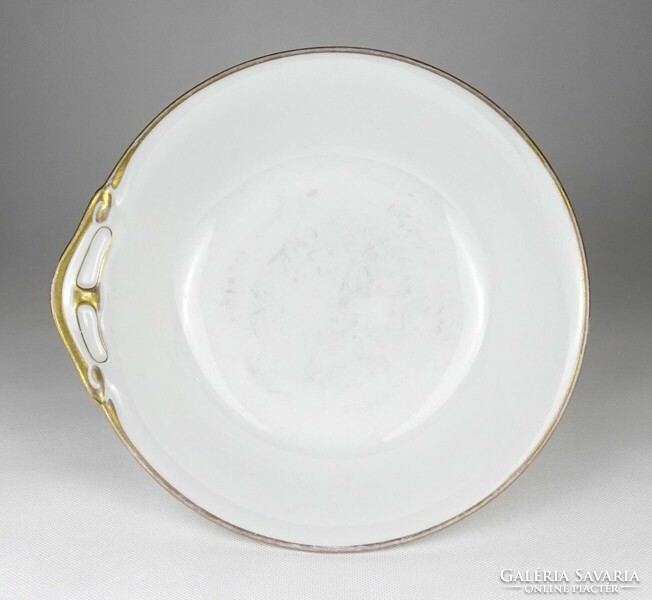 1P617 antique large hüttl tivadar porcelain bowl 28.5 Cm