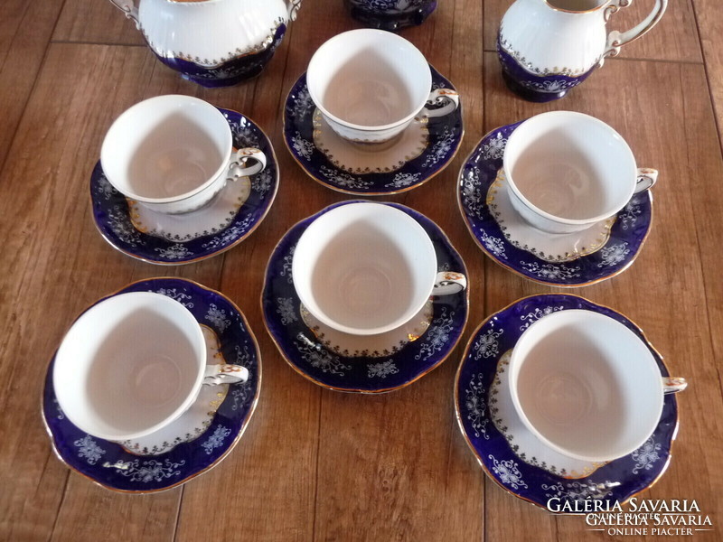 Zsolnay pompadour pattern coffee set