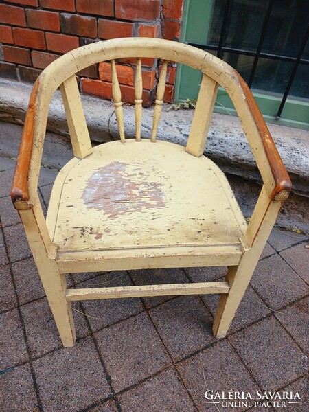Vintage wooden armchair chair