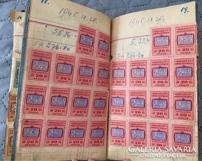 Sales tax stamp book 1945