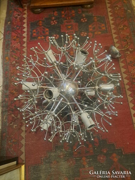 Retro sputnyik chandelier with 12 arms, good and heavy