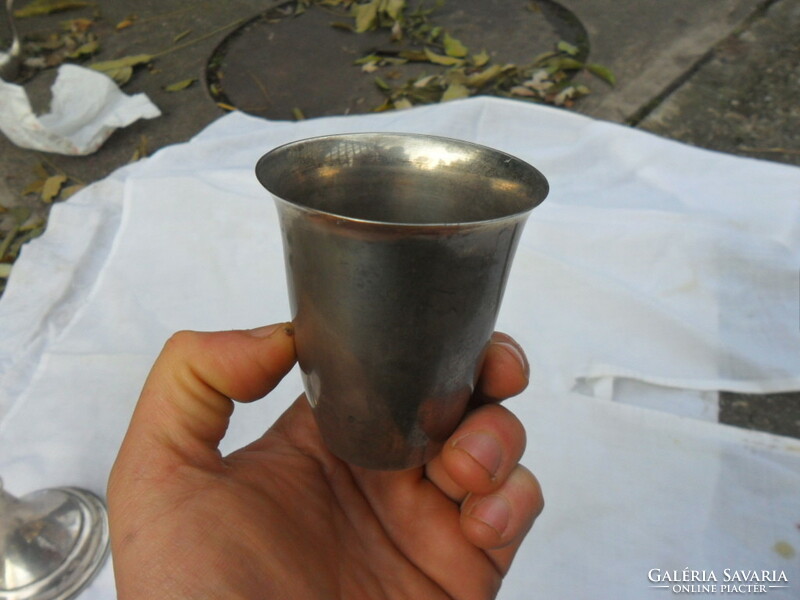 Antik ezüst keresztelő pohár