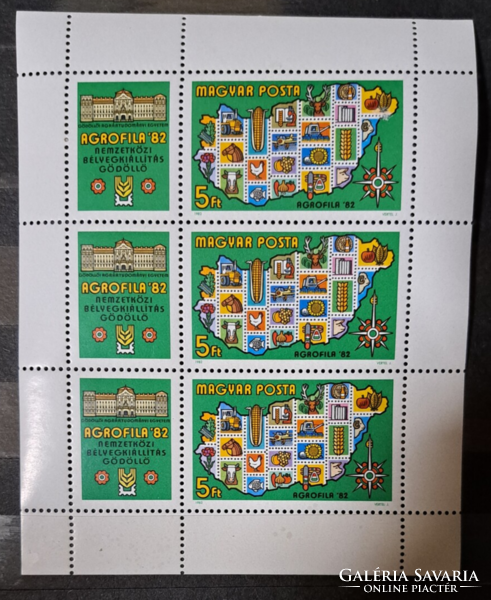 Agrofila 82 stamp block b/3/12
