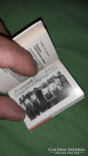 1979.Végh Oszkár: Új élet virrad ránk (minikönyv) A MAGYAR TANÁCSKÖZTÁRSASÁG képek szerint TÁNCSICS
