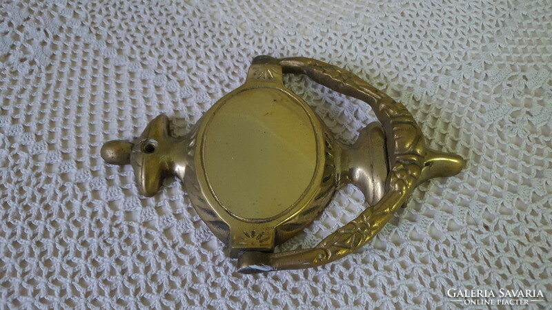 Solid brass bull's head door knocker