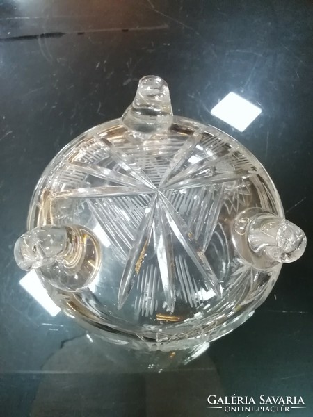 Crystal sugar bowl