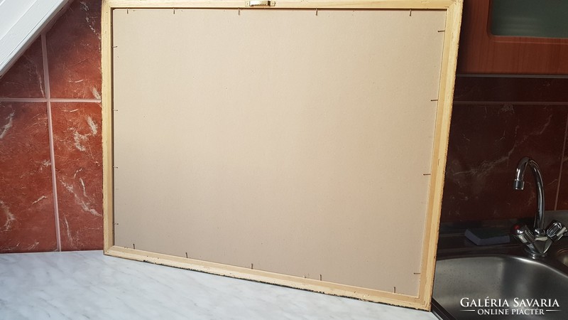 Weinträger Adolf Tanyavilág akvarell tájkép festmény modern képkeret