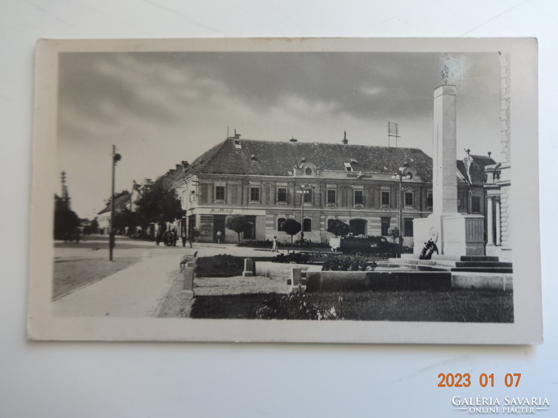 Old postcard: Keszthely, Stalin square
