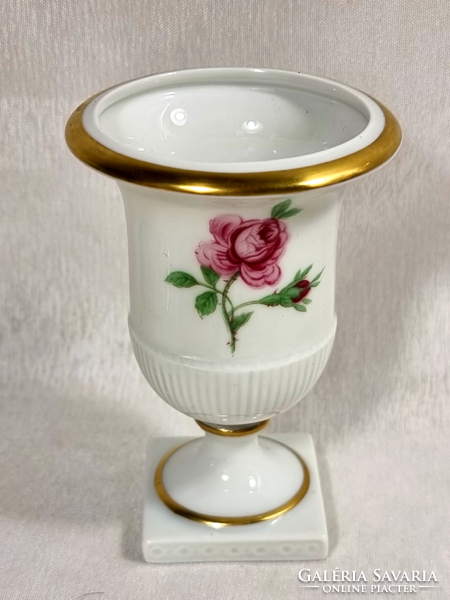 Fürstenberg Porzellanmanufaktur porcelain vase with a flower base