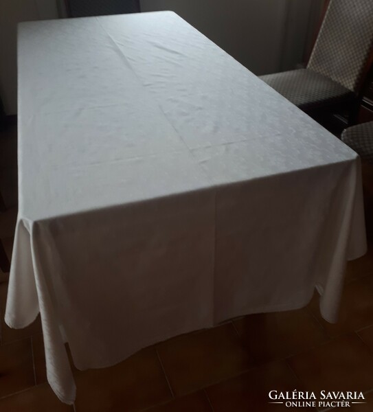 10 Personal silk damask tablecloth, table cloth with kj monogram