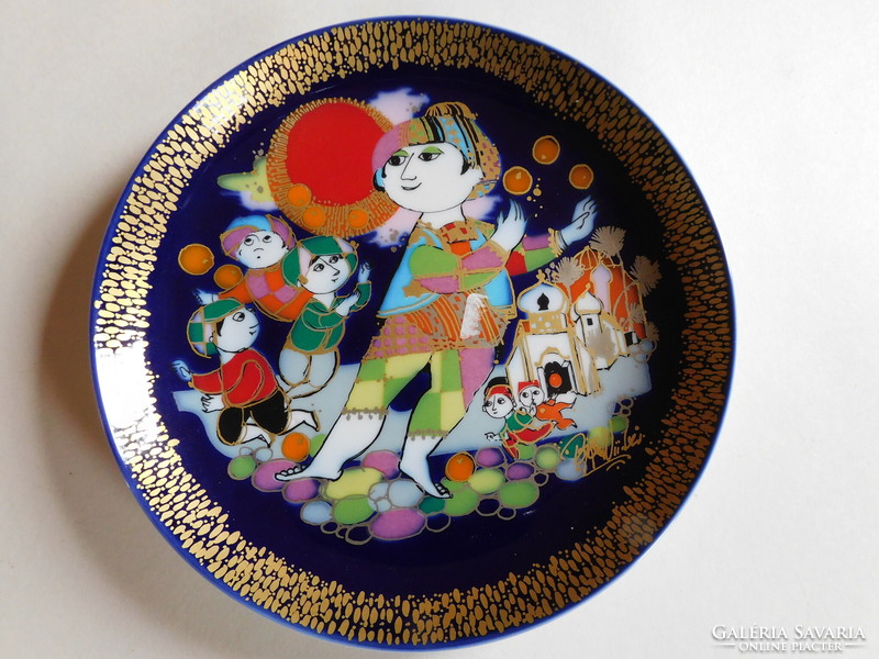 Rosenthal studio line - björn wiinblad - aladin - decorative plate 16 cm