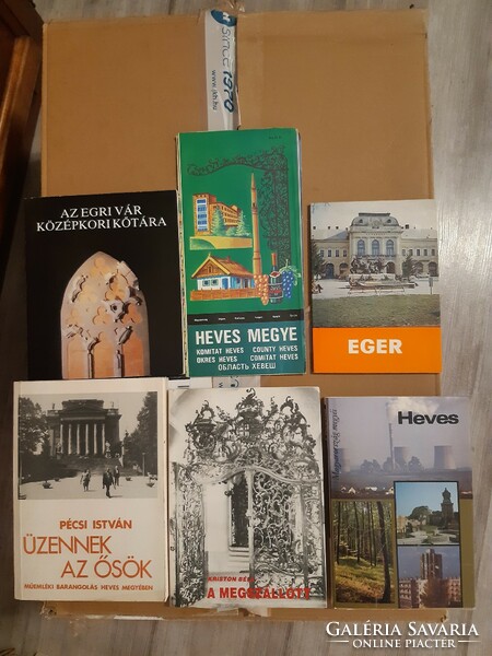6 books/publications in one, on the subject of Heves county and national knowledge