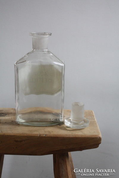 Old apothecary bottle in good condition with 
