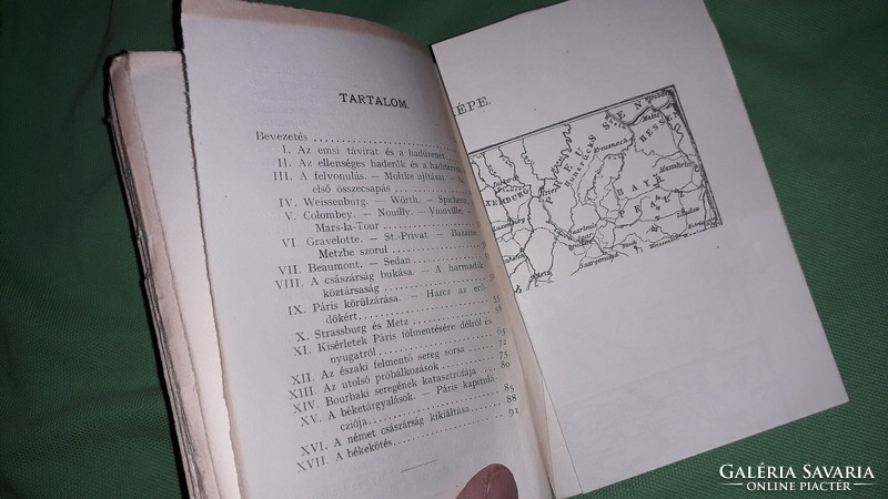 1900.Dr. Mikes Lajos :Az 1870-71-diki német-franczia háború könyv a képek szerint LAMPEL