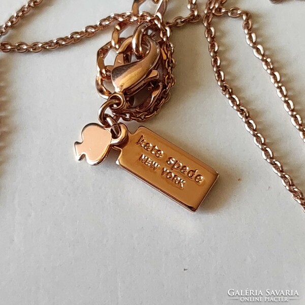 Kate spade rose gold-plated steel necklace 40 +8cm