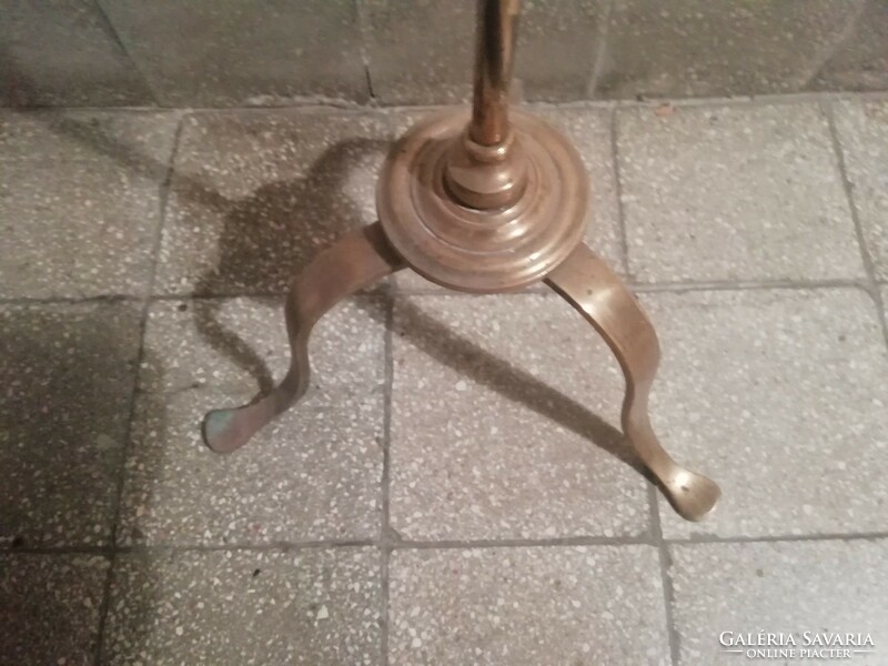 Old copper floor lamp body