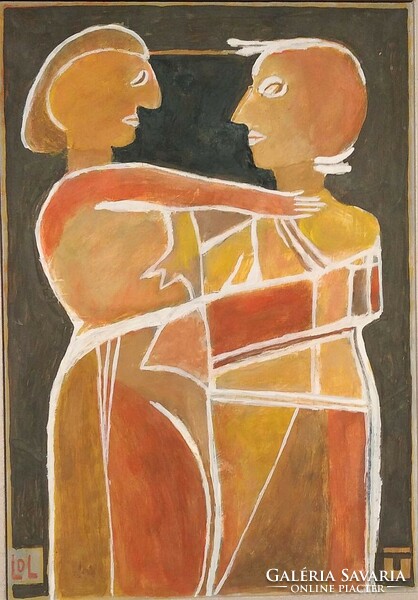 Dávid Lehel: "Szerelmesek"  című festménye